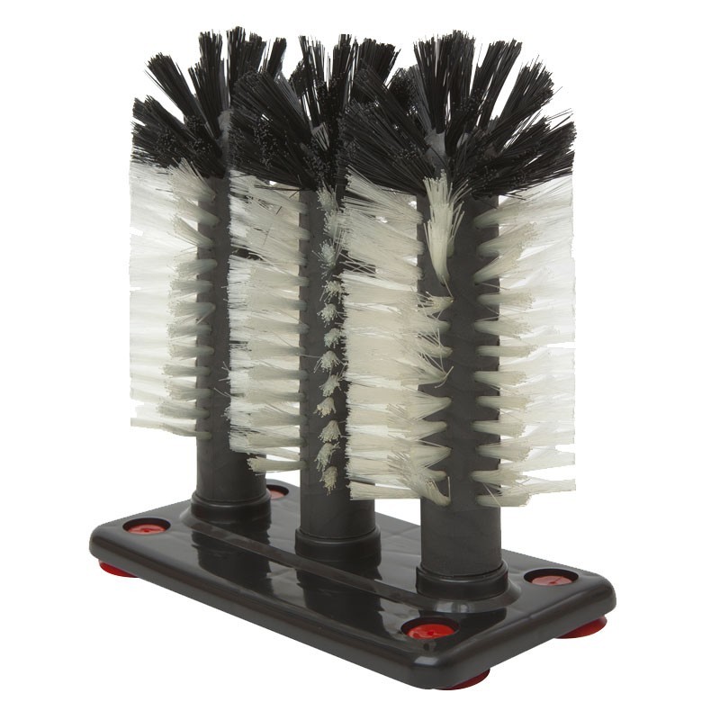 LAVAVAJILLAS para Copas y Vasos con 3 Cepillos - SPOOL BOY