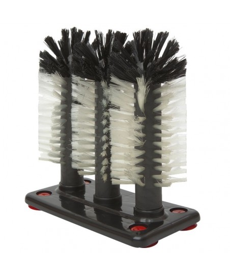 LAVAVAJILLAS para Copas y Vasos con 3 Cepillos - SPOOL BOY