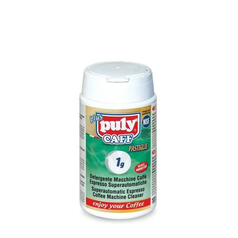 Detergent Tablete PULY CAFF Plus 100 × 1 g pentru Curățarea Espressoarelor Automate