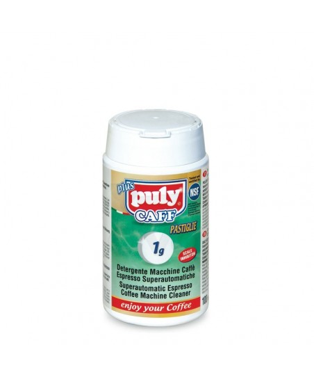 Detergent TABLETE [PULY] CAFF Plus 100 *1g, pentru Curatat Aparat Espressor AUTOMAT
