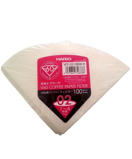 Filtri di Carta V60, Misura 02 [HARIO] VCF-02-100H, 100pezzi