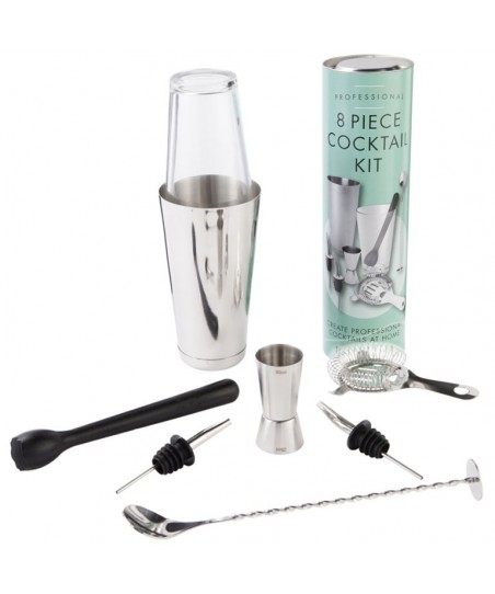 Bartender Set with Bar Tools (8 Pieces!) [MEZCLAR] Cocktail Kit in Gift Box