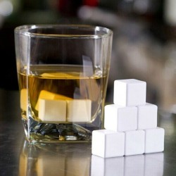 KERÁMIA Whisky Hűtőkockák [GHIDINI] 6 db-os Szett – Whisky Rocks
