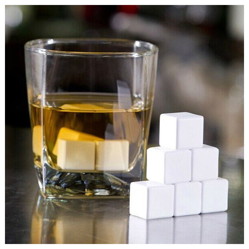KERÁMIA Italhűtő Kockák (6db-os készlet!) [GHIDINI] Whiskey Rocks