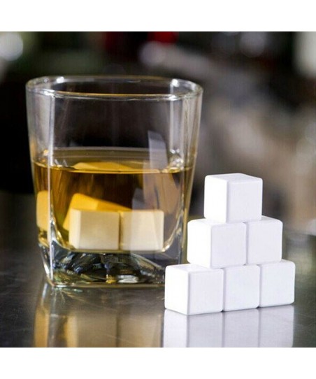 KERÁMIA Italhűtő Kockák (6db-os készlet!) [GHIDINI] Whiskey Rocks