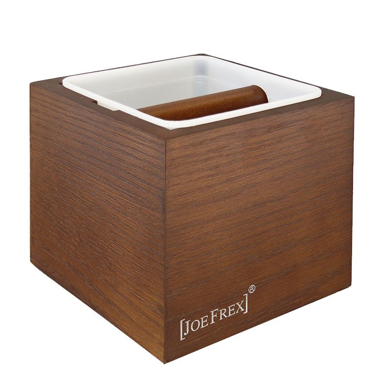 Caja de Golpe de Café HOME (Nogal) [JoeFrex] Knock Box de Madera & Plástico