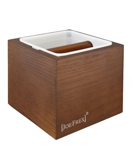 Caja de Golpe de Café HOME (Nogal) [JoeFrex] Knock Box de Madera & Plástico