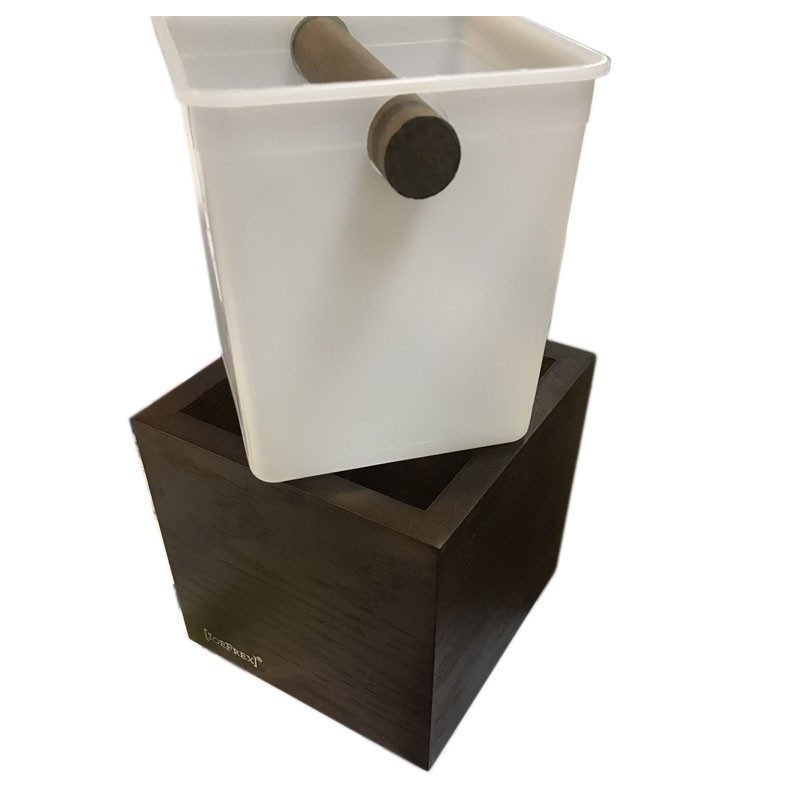 Caja de Golpe de Café HOME (Diferentes Colores) Plástico & Madera [JoeFrex] Knock Box