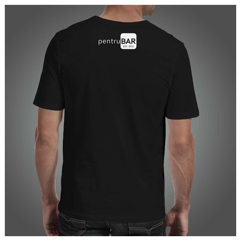 Tricou personalizat Barista cu logo PentruBAR.ro