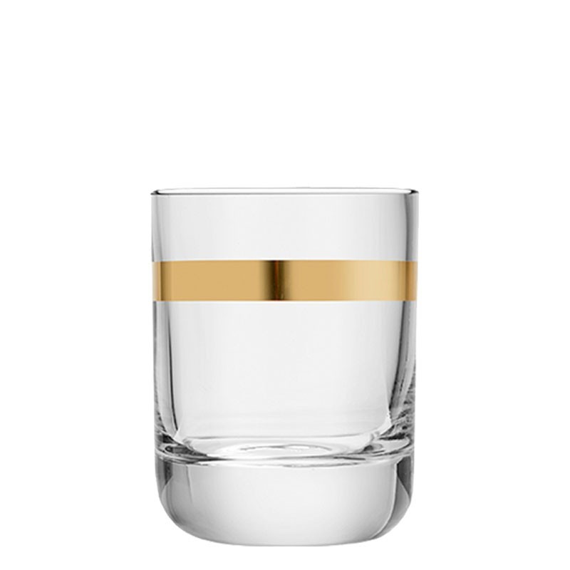 Vaso ENVY con ANILLO DORADO Rocks [LIBBEY] 325ml