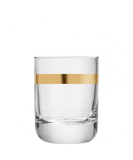 Bicchiere ENVY con ANELLO DORATO Rocks [LIBBEY] 350ml
