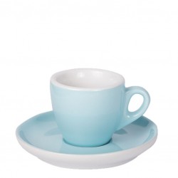 Set  ESPRESSO (Cup & Plate) - BLUE Porcelain, 55ml