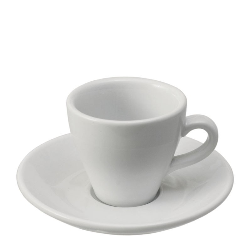 SET da ESPRESSO [BARISTA LINE] in Porcellana BIANCA, 90ml