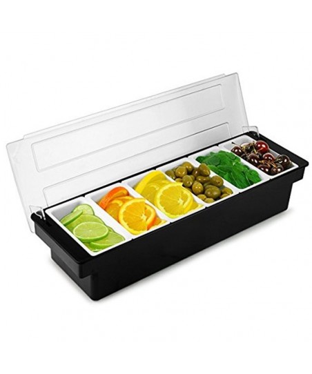 Dispenser Condimente / Organizator Fructe Taiate - 6 Compartimente cu Capac 3766