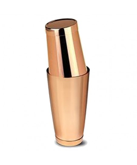 Coctelera Boston Shaker Tin +Tin COBRE [MEZCLAR] Contrapeso