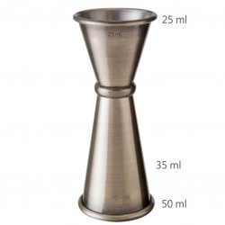 Jigger GINZA 25 /50 ml ANTIQUE [MEZCLAR] Măsură în Stil Japonez