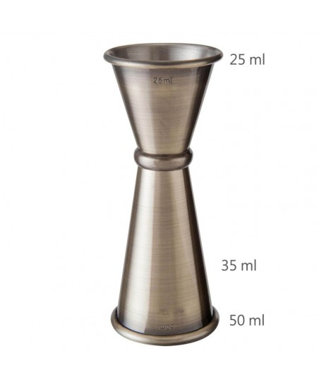 GINZA 25 /50 ml ANTIQUE Jigger [MEZCLAR] Japán Stílusú Koktélmérce