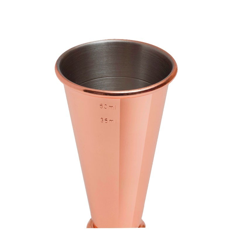 Medidor Cocteleria 25 /50 ml, (MEZCLAR) - Jigger GINZA, Cobre