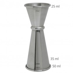 Jigger GINZA 25 /50 ml [MEZCLAR] Măsură în Stil Japonez 3179