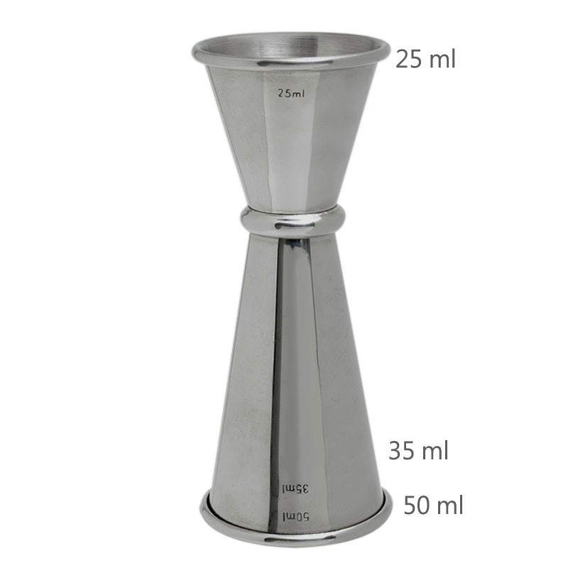 Jigger GINZA 25 /50 ml [MEZCLAR] Misurino per Cocktail in Stile Giapponese