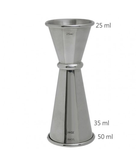 Jigger GINZA 25 /50 ml [MEZCLAR] Misurino per Cocktail in Stile Giapponese