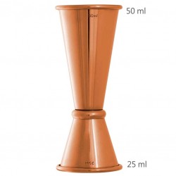 GINZA 25 /50 ml RÉZ színű Jigger [UrbanBAR] Japán Stílusú Koktélmérce