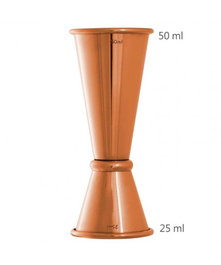 Jigger GINZA 25 /50 ml COPPER Plated [UrbanBAR] Japanese Style Cocktail Measure