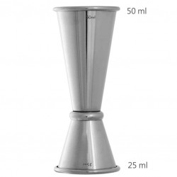 Jigger GINZA 25 /50 ml [UrbanBAR] Măsură în Stil Japonez