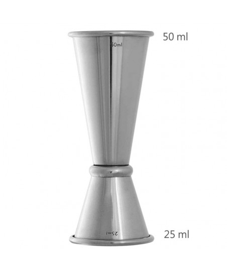Jigger GINZA 25 /50 ml [UrbanBAR] Măsură în Stil Japonez