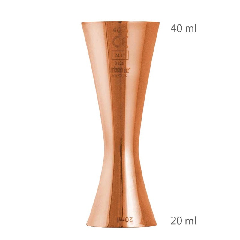 CE Jelölésű AERO Jigger 20/40ml RÉZ színű [UrbanBAR] Professzionális Italmérce