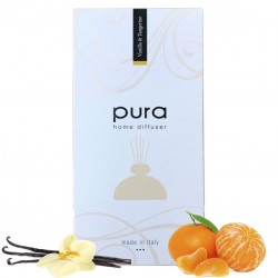 Parfum de Camera - PURA PLATINUM, 250ml - Difuzor Arome cu Betisoare (in Cutie Cadou) VANILIE & TANGERINE