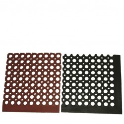 Floor Mat - Black Rubber, 152 .5 * 92 .5cm