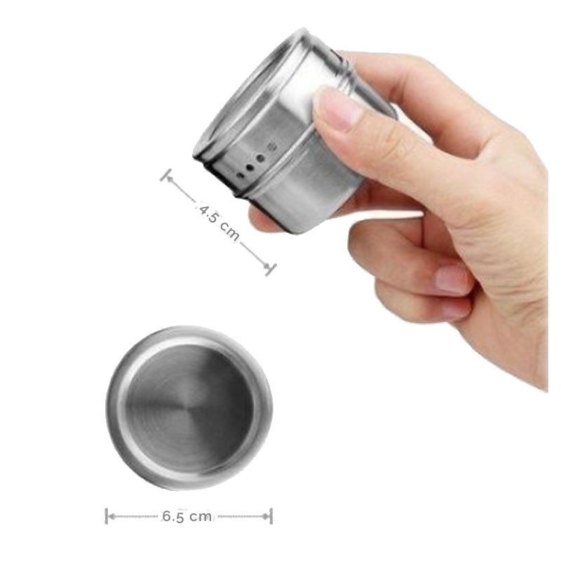 Caja Metálica para ESPECIAS, con Base Magnética