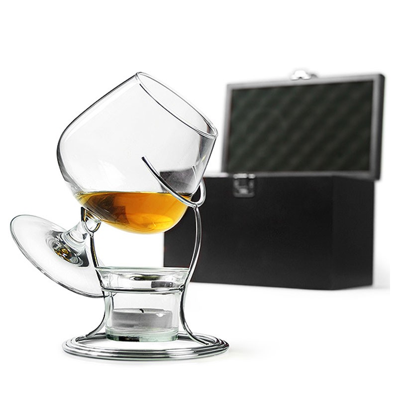 Set de REGALO DeLuxe - CALENTADOR de Coñac o Brandy, con Accesorios Incluidos