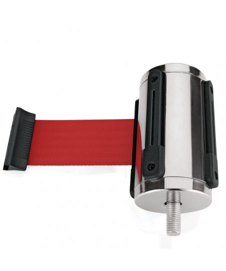 Varf cu Banda Retractabila 2m pentru Stalp Metal HIGHFLEX – Sistem Delimitare Spatiu