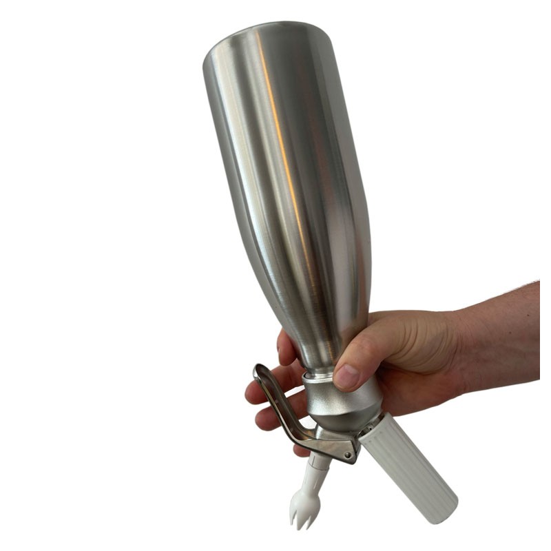 Sifón (ACERO INOXIDABLE) para CREMA BATIDA [KAYSER] 1L