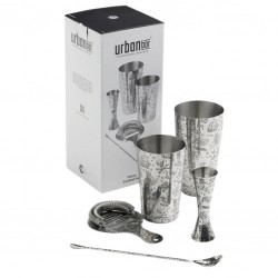 TATTOO Koktélkészítő Szett (5 Részes) [UrbanBAR] – Prémium Ajándékdobozban