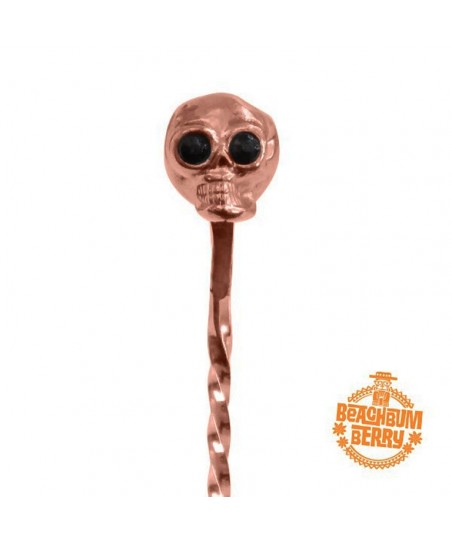 Cucharilla TIKI 33cm CALAVERA COBRE [Cocktail KINGDOM] BarSpoon