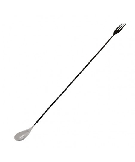 Cucchiaio da Bar Japanese TRIDENT TEARDROP da 45cm NERO OPACO [THE BARS] Bar Spoon
