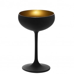 Copa ELEMENTS Negro & Oro (Cristal) Cóctel / Champán [STÖLZLE] 230ml