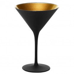 Pahar ELEMENTS Negru & Auriu (Cristal) Martini (Y) [STÖLZLE] 240ml
