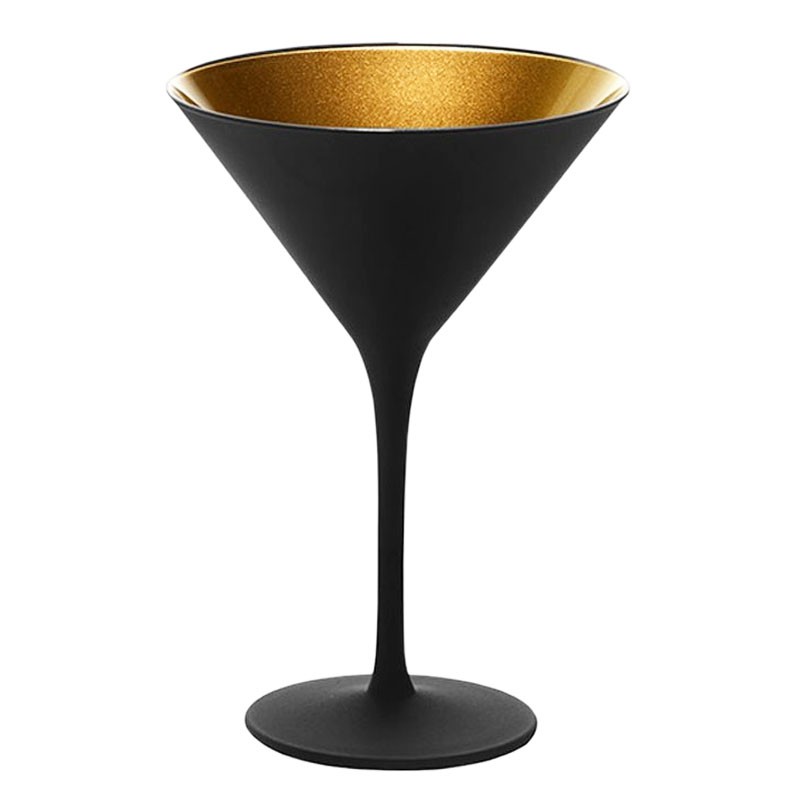 Calice ELEMENTS Nero & Oro (Cristallo) Martini (Y) [STÖLZLE] 240ml