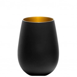 Vaso ELEMENTS Negro & Dorado (Cristal) Tumbler [STÖLZLE] 465ml