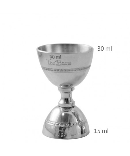 Jigger DECO 15 /30ml [THE BARS] Masura de Volum din Metal J030