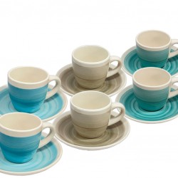 Multicolor ESPRESSO Set - ALMEIDA [TOGNANA] Ceramica, 100ml
