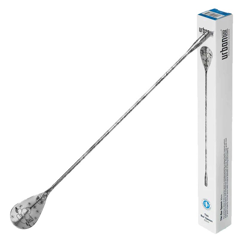 TIKI mintájú TEARDROP Bárkanál 30cm [UrbanBAR] Bar Spoon