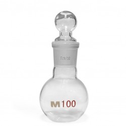 Bitter Bottle ROUNDED with Flat Bottom 100ml, with Stopper