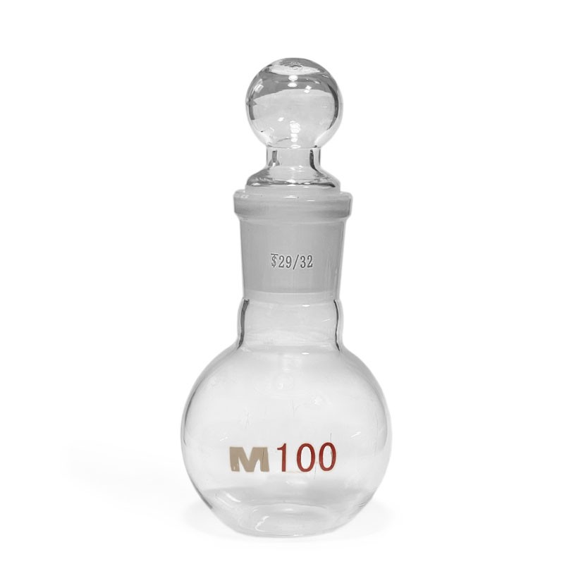 GÖMB alakú Bitter Üveg - Csiszolt Üveg Dugóval 100ml