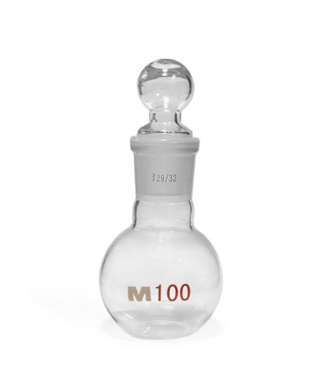 GÖMB alakú Bitter Üveg - Csiszolt Üveg Dugóval 100ml