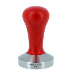 Prensador Café 58 Ø [MOTTA] con Mango de Madera ROJO - Tamper